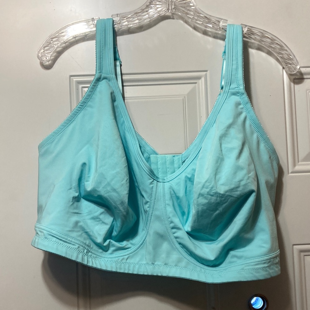 Soft Support‎ Light Blue Wireless Bra - Women Intimates 52D